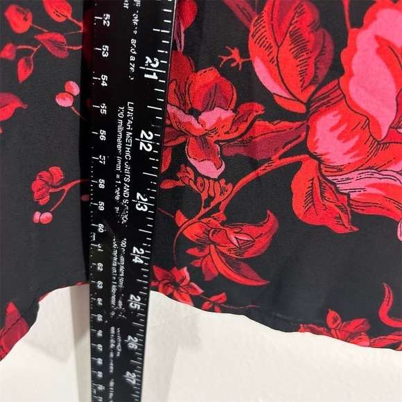 Carmen Marc Valvo Women's Floral Lace Blouse Multicolor Size S Petites - Picture 3 of 7